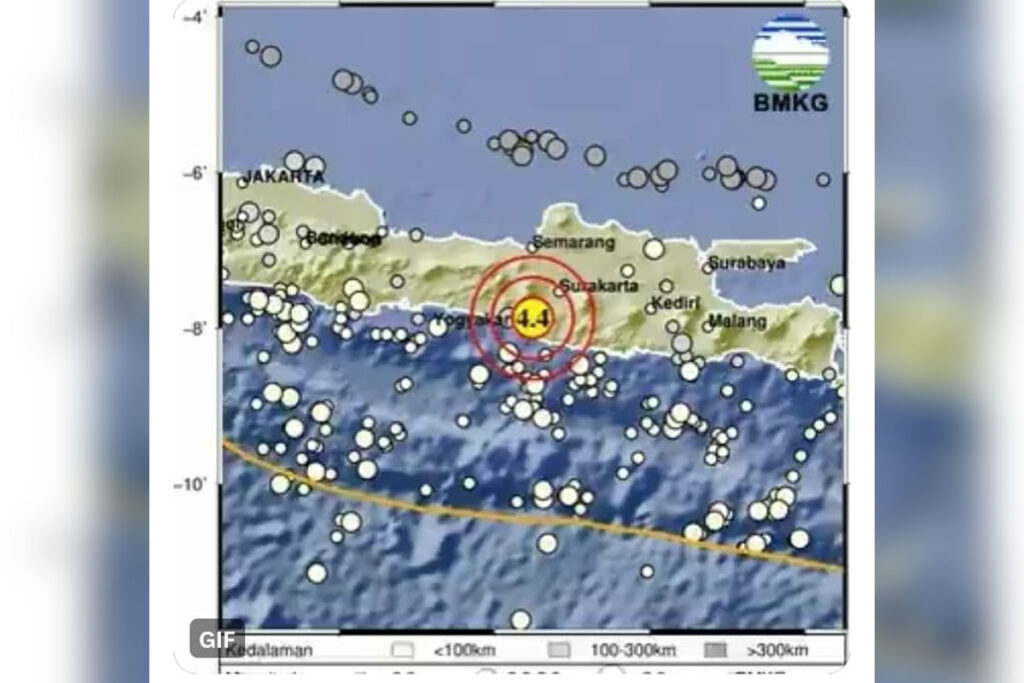 Gempa M4.5 Guncang Gunungkidul Yogyakarta