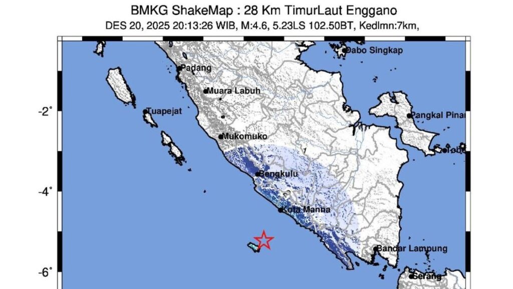 Rentetan Gempa Dini Hari Guncang Indonesia, Takalar M 4,6