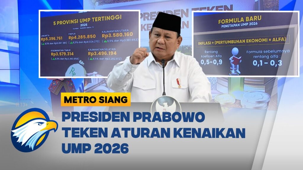 Presiden Prabowo Teken Aturan UMP 2026 & Insentif Pajak Wisata