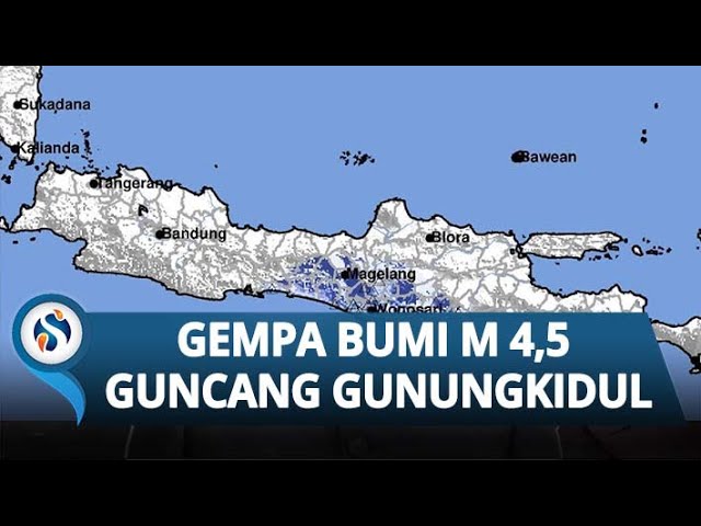 Gempa M4.5 Guncang Gunungkidul Yogyakarta